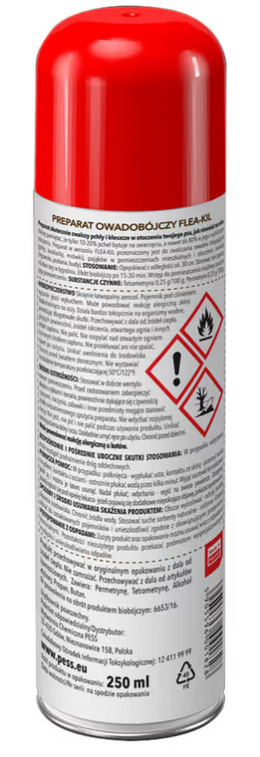 Pess Flea-Kil 250ml - spray owadobójczy do pomieszczeń mieszkalnych