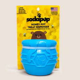 Soda Pup Honey Pot - zabawka spowalniająca jedzenie dla psa - niebieska