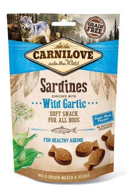 Carnilove przysmaki dla psa Fresh Soft Sardines&Wild Garlic 200g Carnilove przysmaki dla psa Fresh Soft Sardines&Wild Garlic 200g