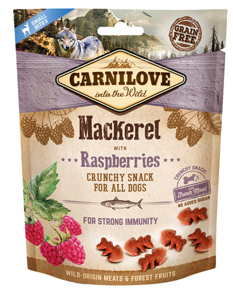 Carnilove przysmaki dla psa Makrela z malinami Carnilove przysmaki dla psa Makrela z malinami