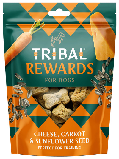 Ciasteczka dla psa TRIBAL Rewards Ser, Marchewka i Nasiona słonecznika 125g