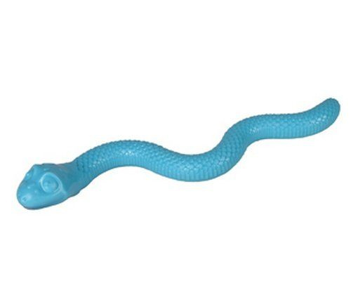 flamingo wąż niebieski zabawka dla psa