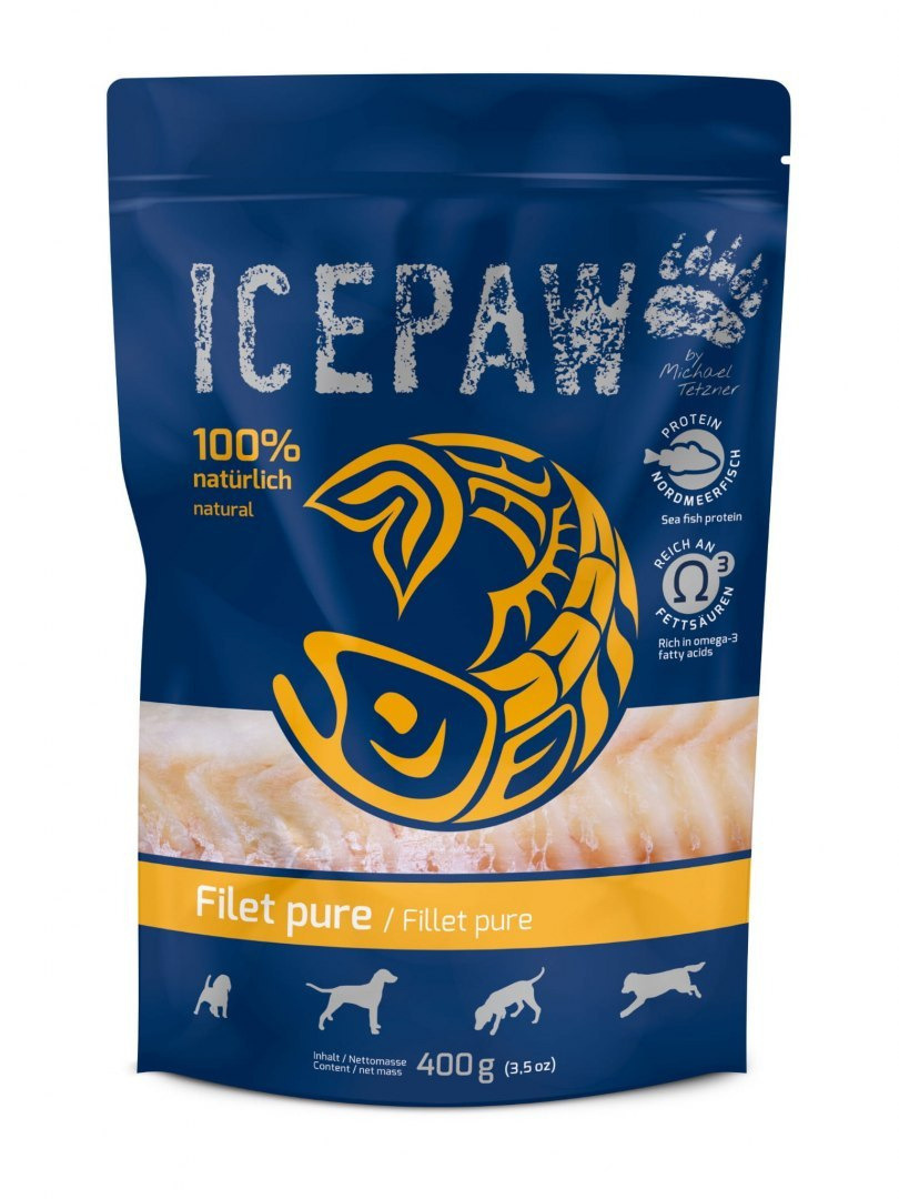 ICEPAW Filet Pure - filet z dorsza dla psów 400g ICEPAW Filet Pure - filet z dorsza dla psów 400g