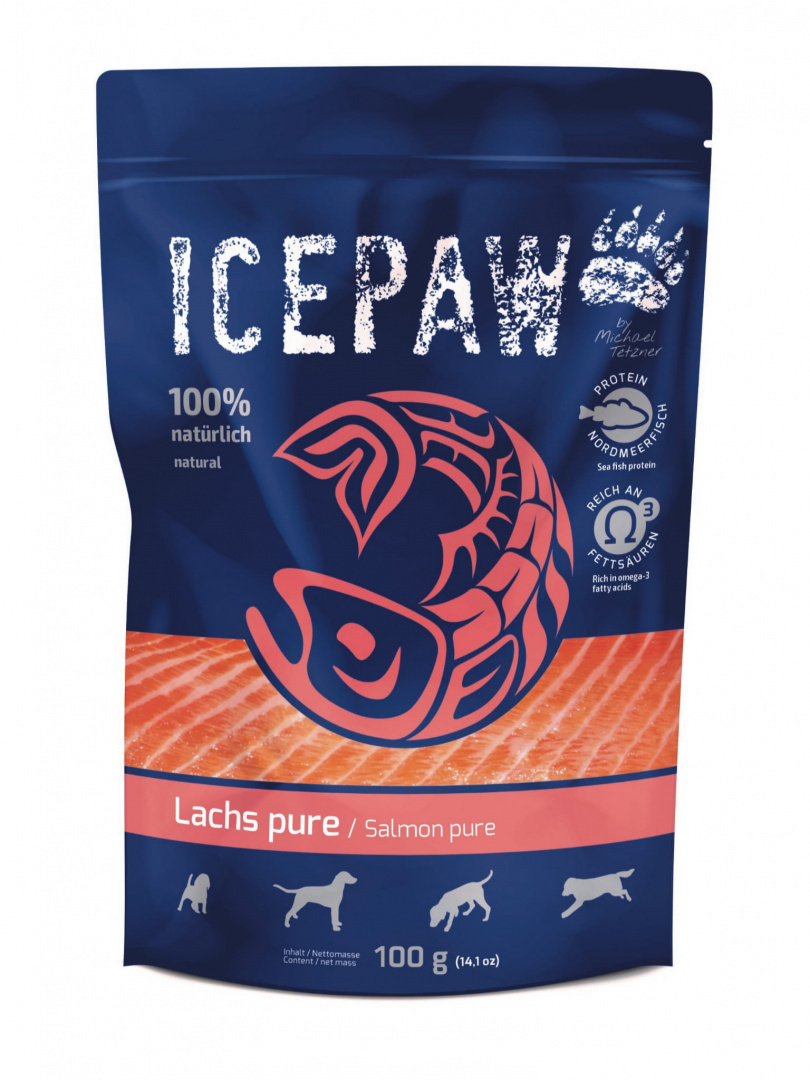 ICEPAW High Premium Lachs czysty łosoś dla psów 100g