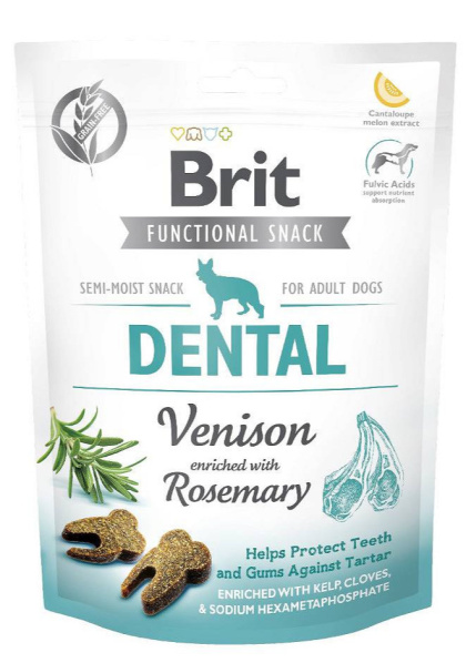 PRZYSMAKI DLA PSA BRIT CARE DOG FUNCTIONAL SNACK DENTAL VENISON