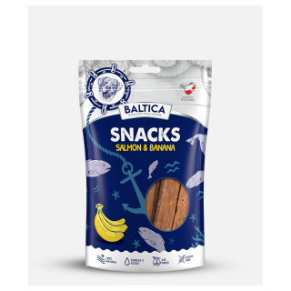 BALTICA Snacks Łosoś z bananami 100g