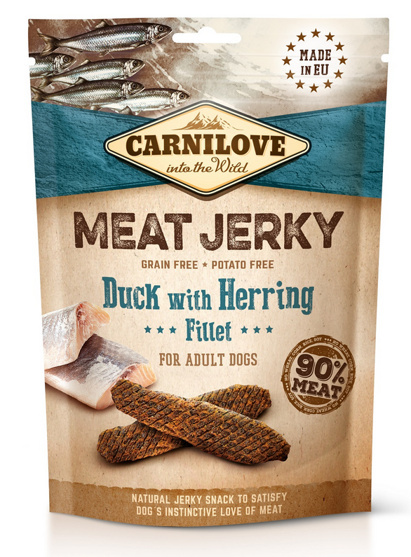 Carnilove Jerky Duck with Herring Fillet 100g
