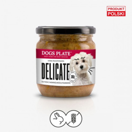 Dogs Plate Delicate 360g - karma dla alergika - królik