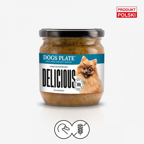 Dogs Plate Delicious 360g - karma monobiałkowa z kaczki