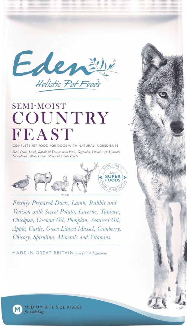 Eden Country Feast 2kg - półwilgotna karma dla psów
