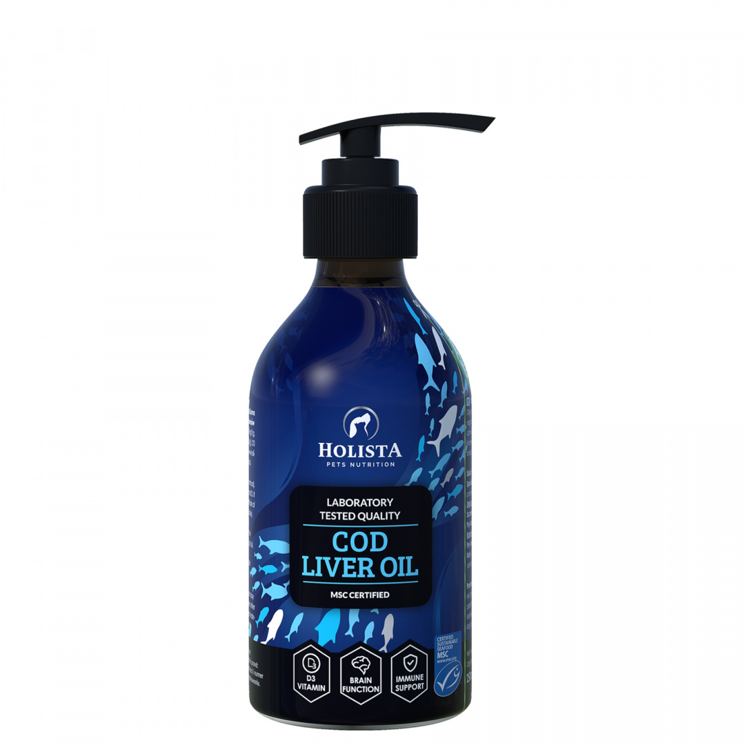 HolistaPets tran z dorsza dla psa 250ml HolistaPets tran z dorsza dla psa 250ml