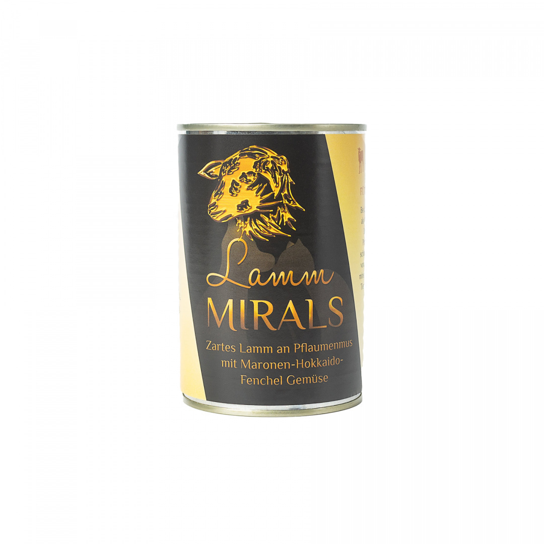 MIRALS Lamm - Delikatna jagnięcina na powidłach śliwkowych z kasztanami, dynią hokkaido i koprem włoskim (400g) MIRALS Lamm - Delikatna jagnięcina na powidłach śliwkowych z kasztanami, dynią hokkaido i koprem włoskim (400g)