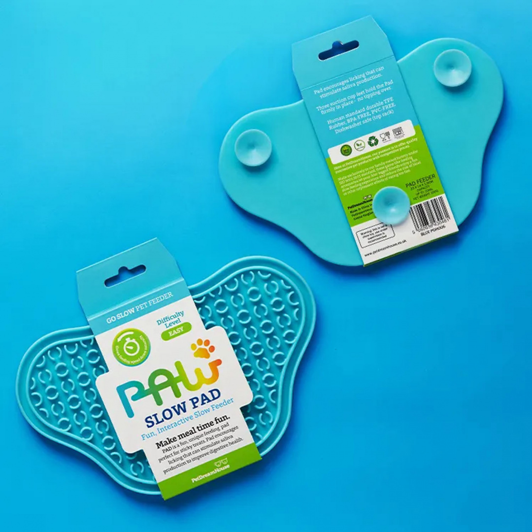Pet Dream House PAW Lick Pad mata do lizania niebieska Pet Dream House PAW Lick Pad mata do lizania niebieska