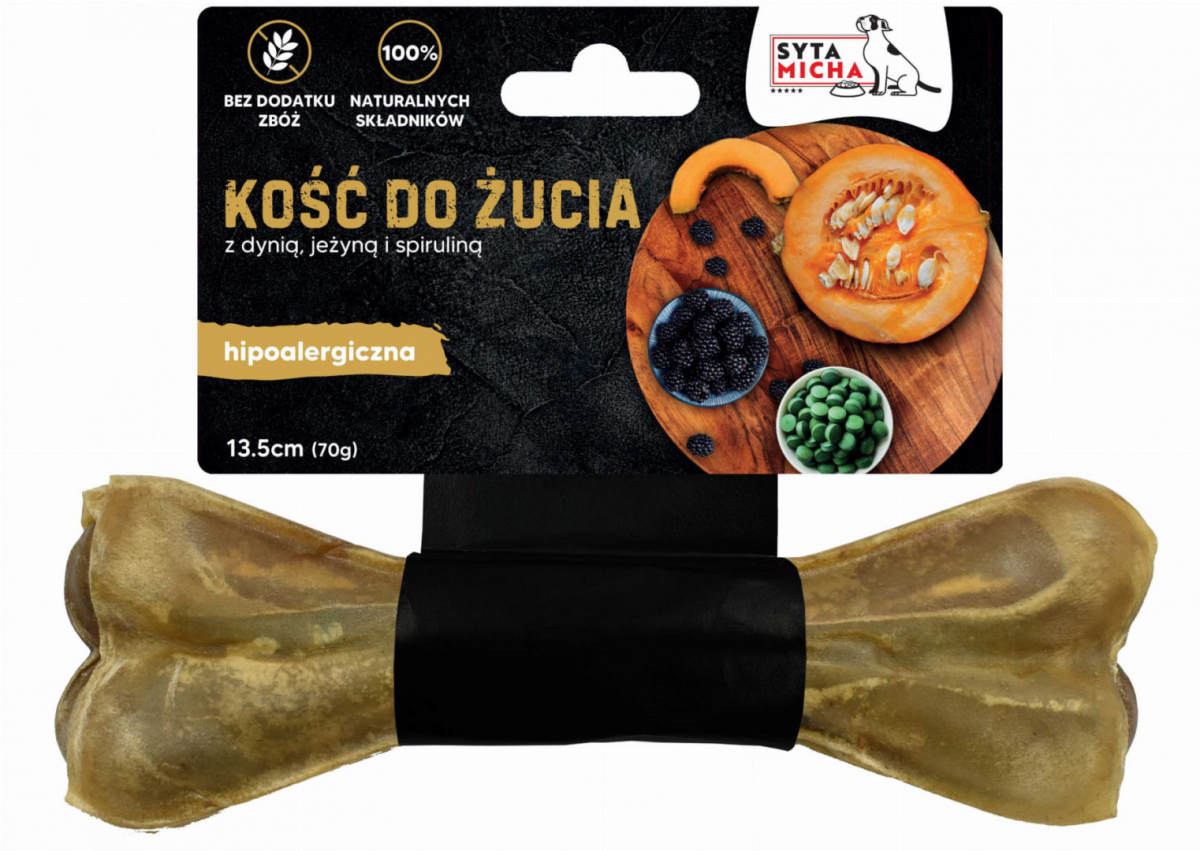 Kość do żucia dla psa HIPOALERGICZNA z koniną 13,5 cm Kość do żucia dla psa HIPOALERGICZNA z koniną 13,5 cm