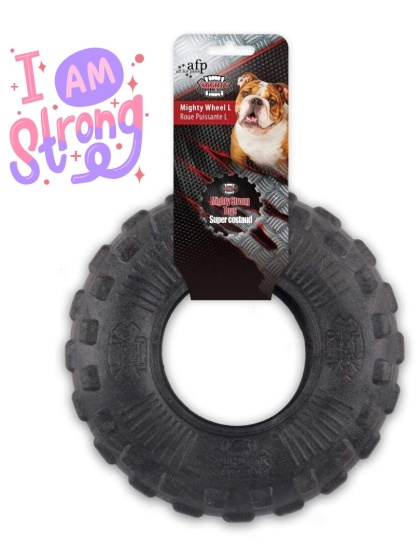 AFP My T-Rex Mighty Wheel – wytrzymała zabawka dla psa opona L (21 cm)