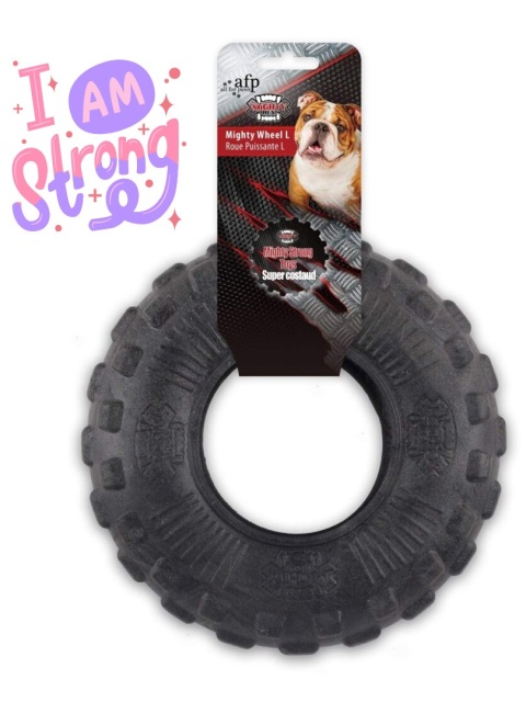AFP My T-Rex Mighty Wheel – wytrzymała zabawka dla psa opona M (15 cm)