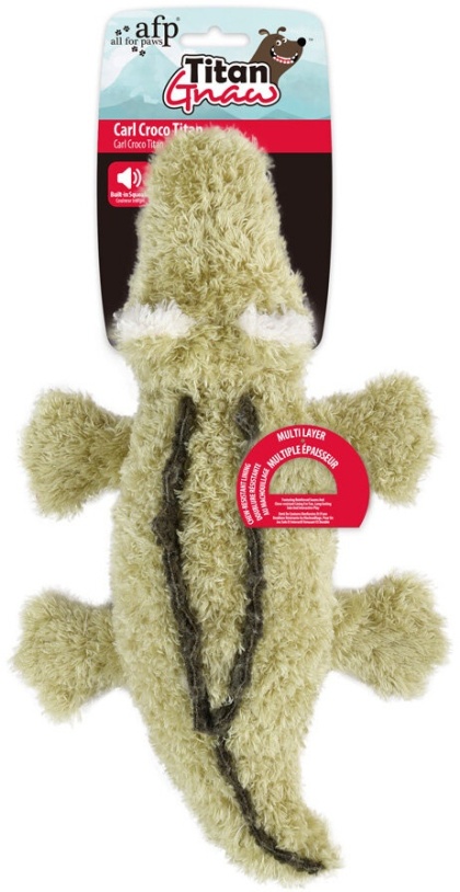 AFP Titan Gnaw Carl Croco – wzmocniona zabawka dla psa krokodyl 33 cm
