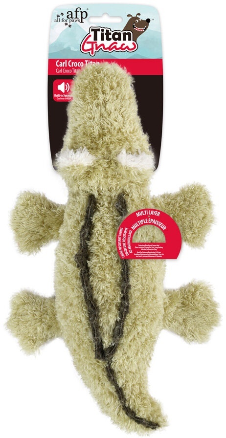 AFP Titan Gnaw Carl Croco – wzmocniona zabawka dla psa krokodyl 33 cm