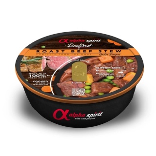 ALPHA SPIRIT Real Food Roast Beef Stew - gulasz dla psa, wołowina z warzywami w sosie, 280g
