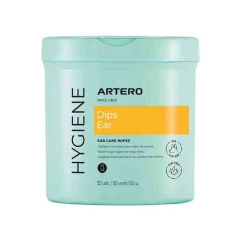 Artero Ears Cleaning Wipes 50 szt. - chusteczki do czyszczenia uszu dla psów i kotów