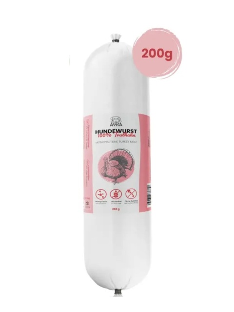 Ayka – kiełbaska treningowa dla psa - indyk - 200g