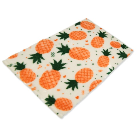 BUBA Legowisko Dry Bed 28 mm antypoślizgowe - ananasy - 75x50cm