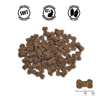 BUBAlicious miękkie kostki dla psa 60 g - KRÓLIK