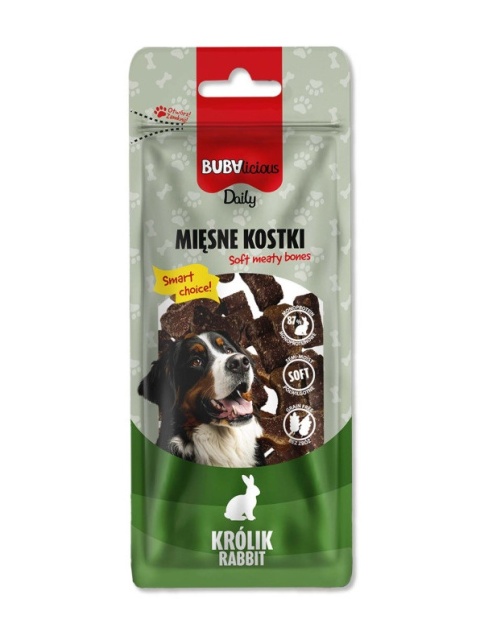 BUBAlicious miękkie kostki dla psa 60 g - KRÓLIK