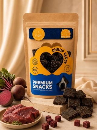 BaffiDi ChrupKersy Konina z liofilizowanym burakiem - naturalne krakersy dla psa 90 g