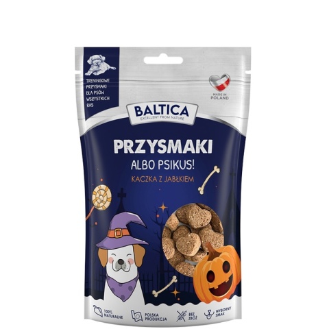 Baltica Przysmaki Halloween dla psa Kaczka z Jabłkiem 100 g
