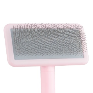 Blovi Basic Soft Slicker Brush - mała szczotka pudlówka z pinami 12 mm, różowa