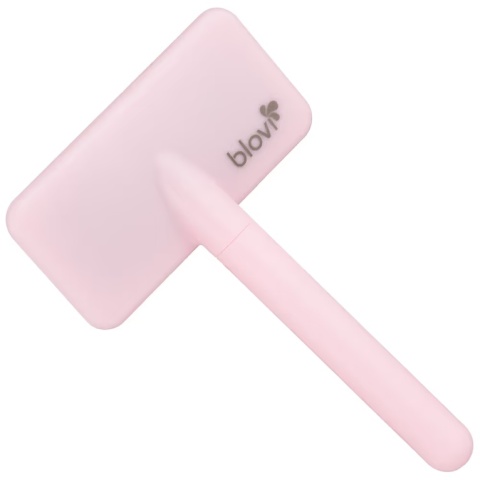 Blovi Basic Soft Slicker Brush - mała szczotka pudlówka z pinami 12 mm, różowa