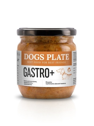 Dogs Plate Vet Gastro+ – Gotowana karma weterynaryjna z kangurem dla psa – 360 g