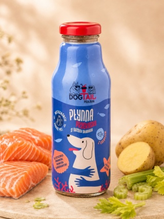 Dogtail Psia Zupa z łososiem - płynna przekąska dla psa 280 g