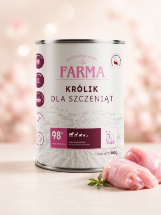 FARMA Select Królik - karma mokra dla szczeniąt 400 g