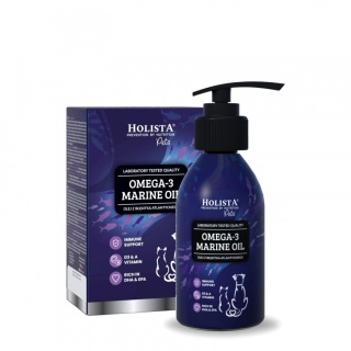 HOLISTA Omega-3 Marine Oil 90 ml - olej z błękitka dla psa i kota