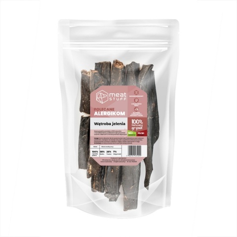 Meat Stuff - Wątroba jelenia dla psa (doypack 120 g)