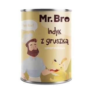 Mr. Bro Indyk z Gruszką - monoproteinowa karma mokra dla psa 400g