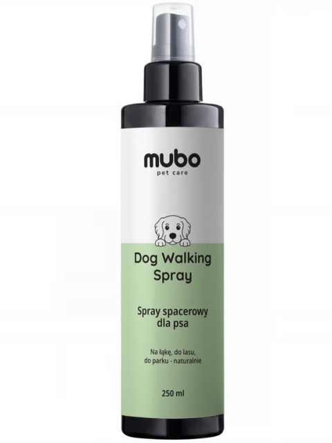 Mubo Dog Walking Spray 250ml - spray spacerowy dla psa na kleszcze i inne owady, z naturalnymi olejkami eterycznymi