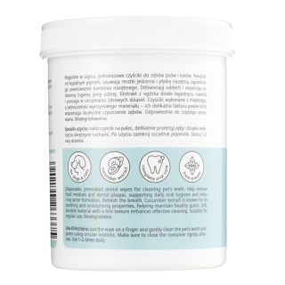 Mubo Pet Dental Finger Wipes 30szt. - jednorazowe czyściki do zębów psa i kota, nakładki na palec