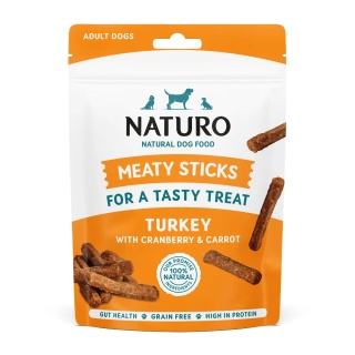 Naturo Treats STICKS Indyk z żurawiną i marchewką - paluszki mięsne dla psa 70 g
