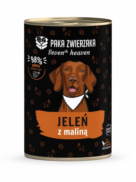 PAKA ZWIERZAKA Seven’th Heaven - Karma mokra dla psa - jeleń z maliną 400 g