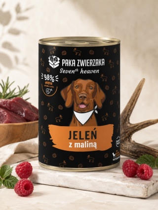 PAKA ZWIERZAKA Seven’th Heaven - Karma mokra dla psa - jeleń z maliną 400 g