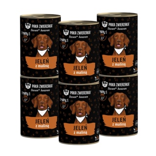 PAKA ZWIERZAKA Seven’th Heaven - Karma mokra dla psa - jeleń z maliną 6x400 g