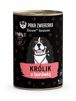 PAKA ZWIERZAKA Seven’th Heaven Królik z borówką - mokra karma dla psa 400 g