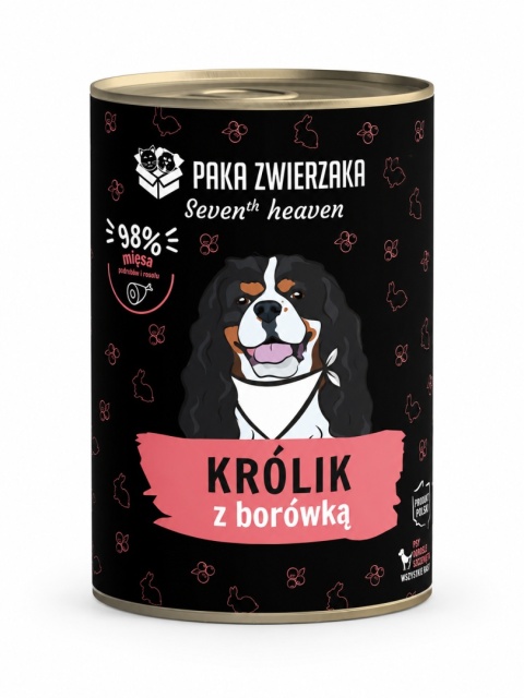 PAKA ZWIERZAKA Seven’th Heaven Królik z borówką - mokra karma dla psa 400 g