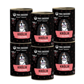 PAKA ZWIERZAKA Seven’th Heaven Królik z borówką - mokra karma dla psa 6x400 g