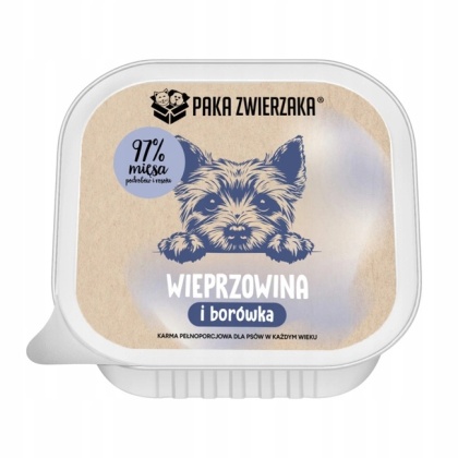 PAKA ZWIERZAKA Wieprzowina z borówką - mokra karma dla psa 150 g