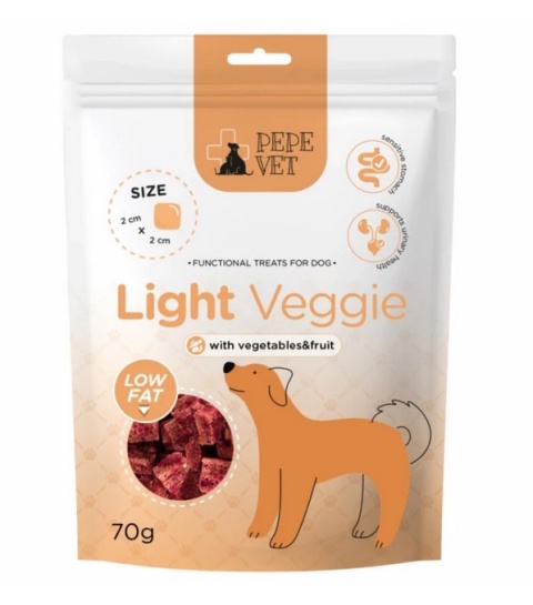 PEPE VET Light Veggie - wegetariański przysmak dla psa 70 g