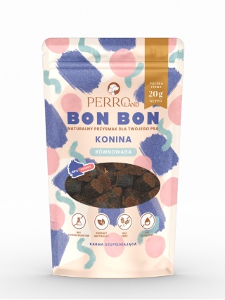 PERROland BON BON Konina - Równowaga z melisą - przysmaki dla psa 80 g